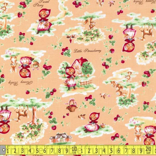 Little Red Riding Hood Retro Orange - Frumble Fabrics