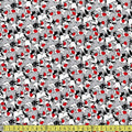 Looney Tunes Sylvester Expressions - Korean Woven Fabric - Grey Sewing and Dressmaking Fabric