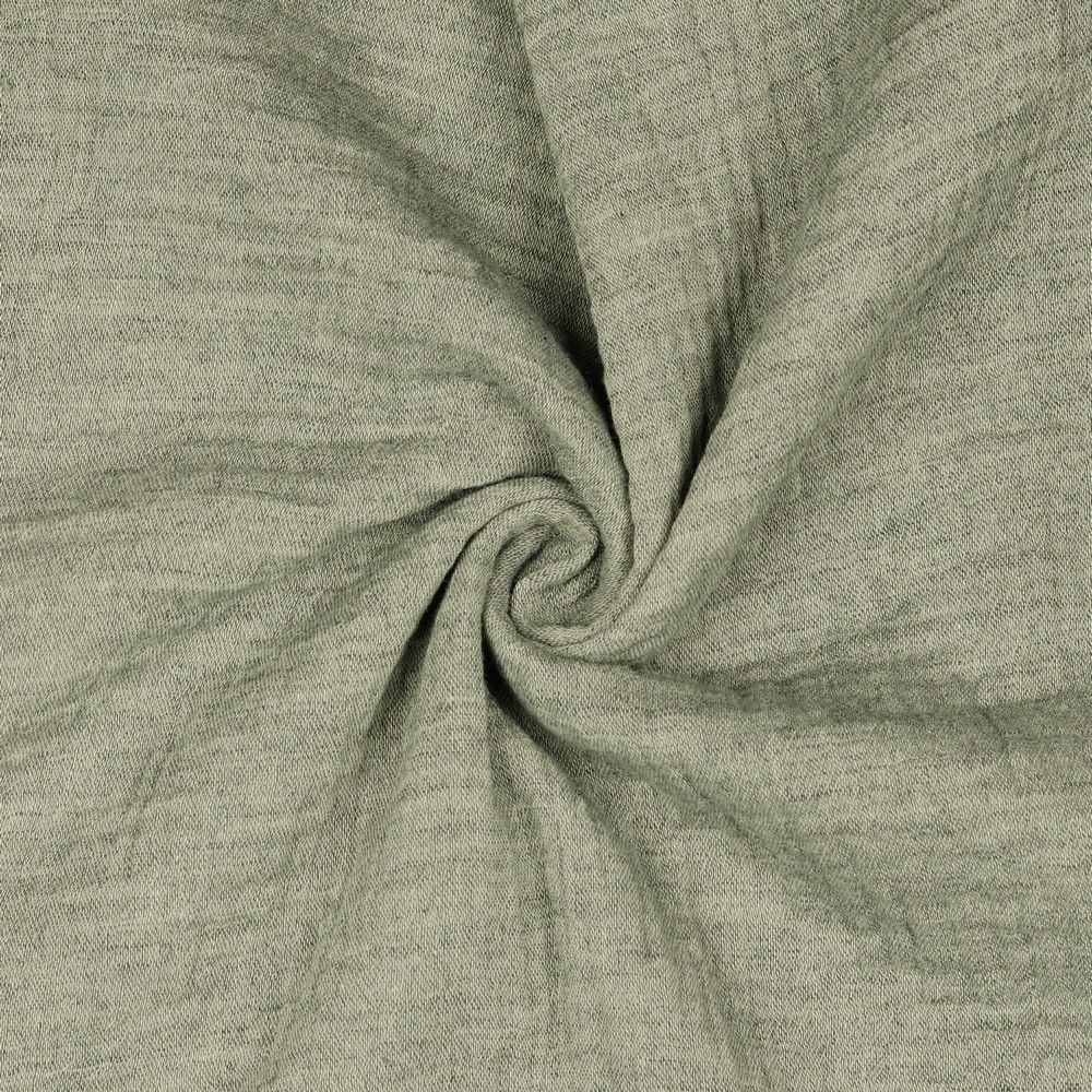 Marl Double Gauze - Muslin Solids - Shitaka Grey Sewing and Dressmaking Fabric