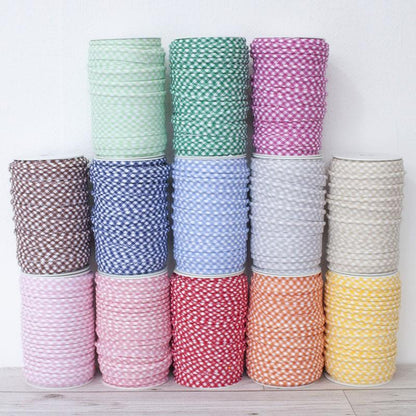 Medium Gingham Piping Bias Binding - Frumble Fabrics