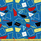 Michael Miller - Stem Squad - Geometry Blue Sewing and Dressmaking Fabric