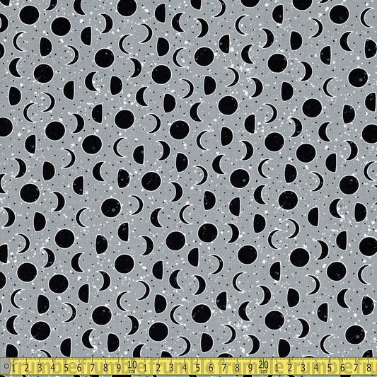 Michael Miller - When Stars Align - Lunar Orbit Grey Sewing and Dressmaking Fabric