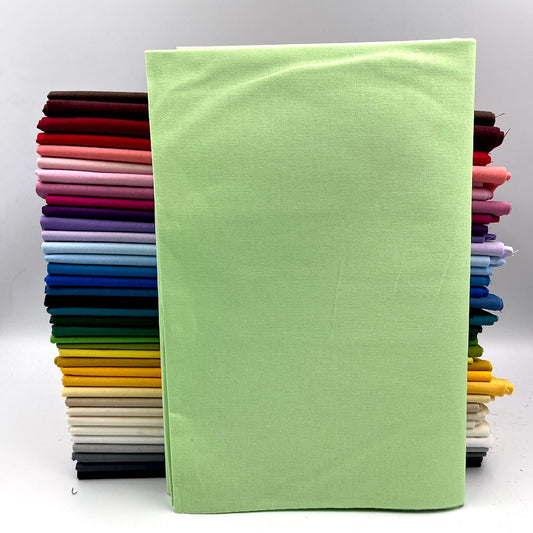 Kushion Cotton Solids Mid Weight Fabric - Mint Green