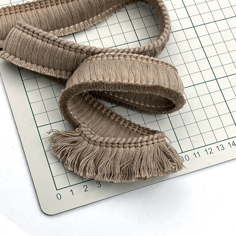 30mm Cotton Brush Ruche Fringe Trim