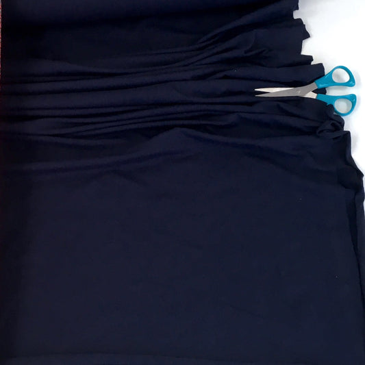 Organic Jersey Solids - GOTS Cotton Knit - Navy Blue