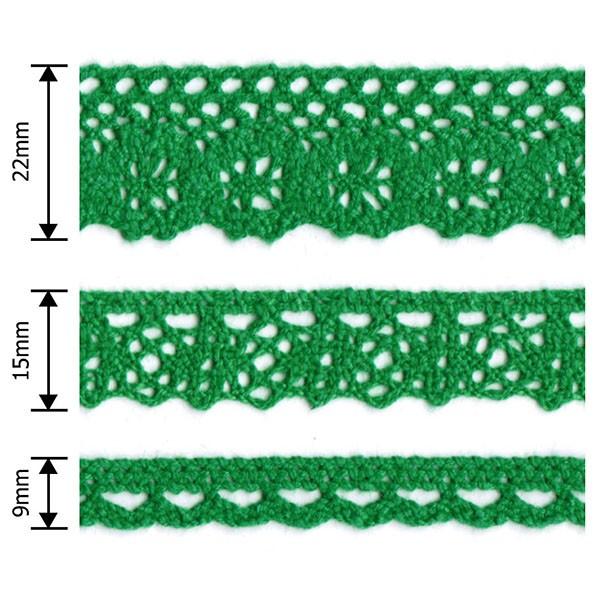 Wide 22mm Nottingham Cotton Lace - Frumble Fabrics