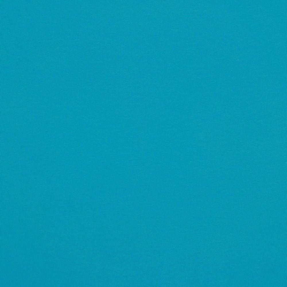 Organic Jersey Solids - GOTS Cotton Knit - Turquoise Sewing and Dressmaking Fabric