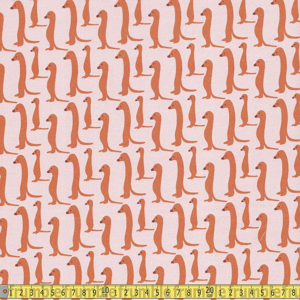Paintbrush Studio - Animal Kingdom - Meercats Orange Sewing Fabric