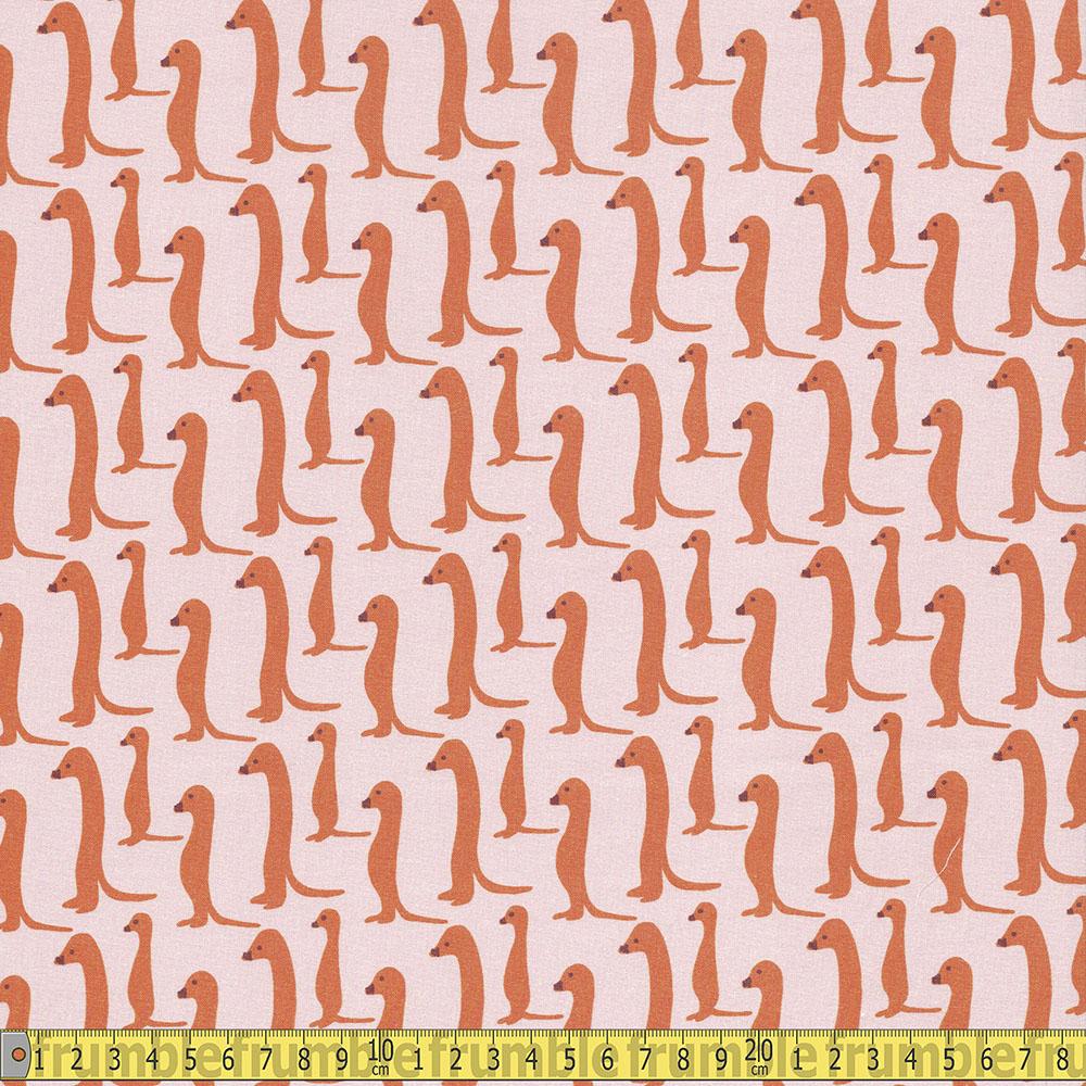 Paintbrush Studio - Animal Kingdom - Meercats Orange Sewing Fabric
