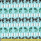 Paintbrush Studio - Flutter - Butterfly Rows Blue Sewing Fabric