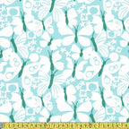 Paintbrush Studio - Flutter - Packed Butterflies Blues Sewing Fabric