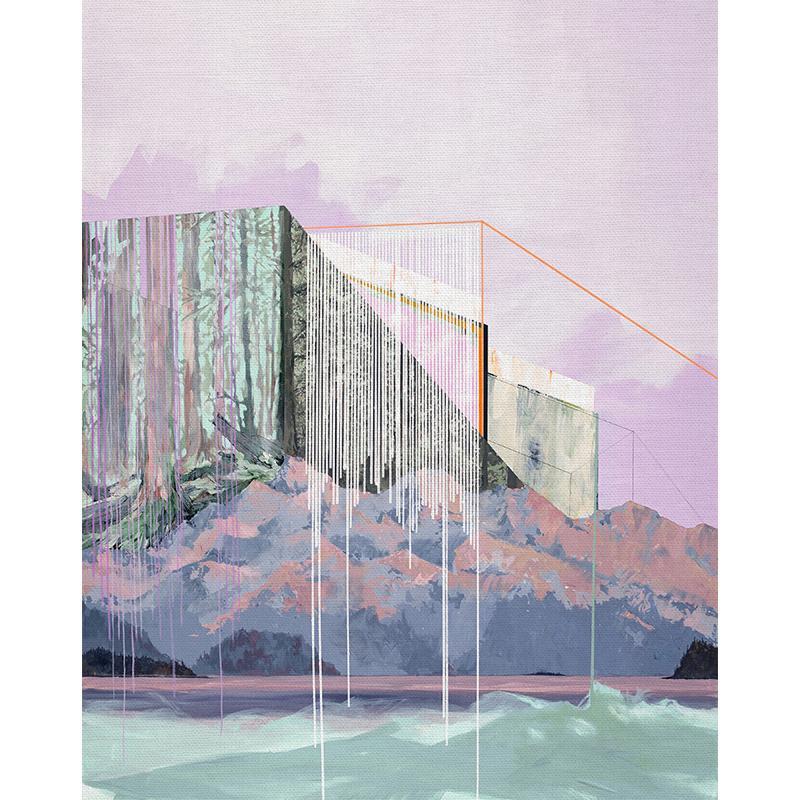 Paintbrush Studio - Modern Landscapes 81cm Panel - Phantom Limb Sewing Fabric