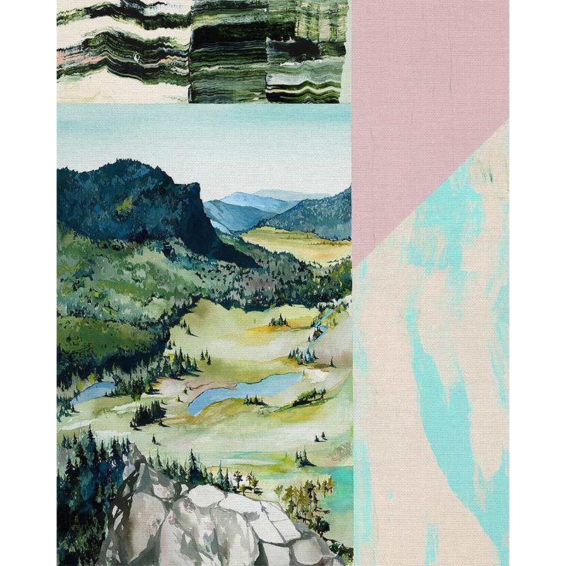 Paintbrush Studio - Modern Landscapes 81cm Panel - Promised Land Sewing Fabric