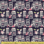 Paintbrush Studio - Rebel Girl - Hear Her Roar Plum Sewing and Dressmaking Fabric