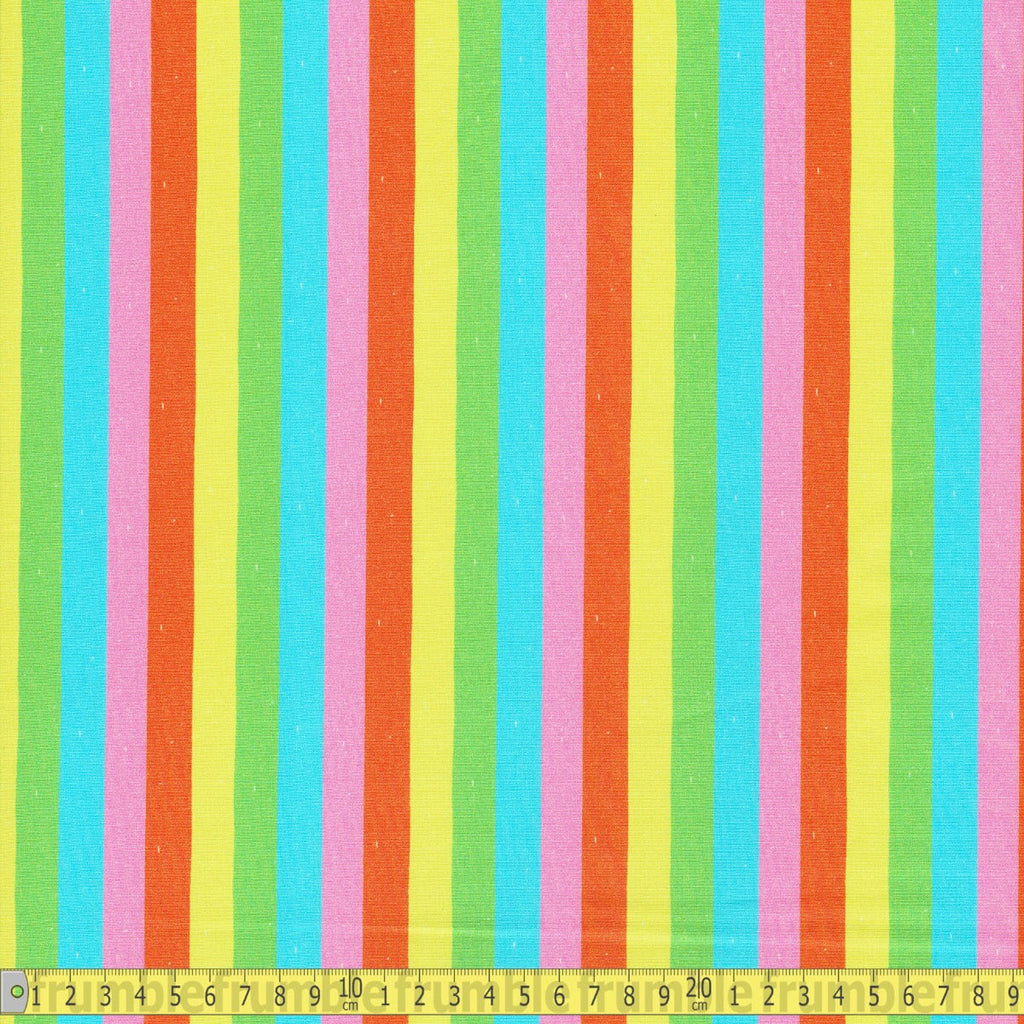 Paintbrush Studio - SUNSHINE INN Towel Stripe Multi - Sewing and Dressmaking Fabric