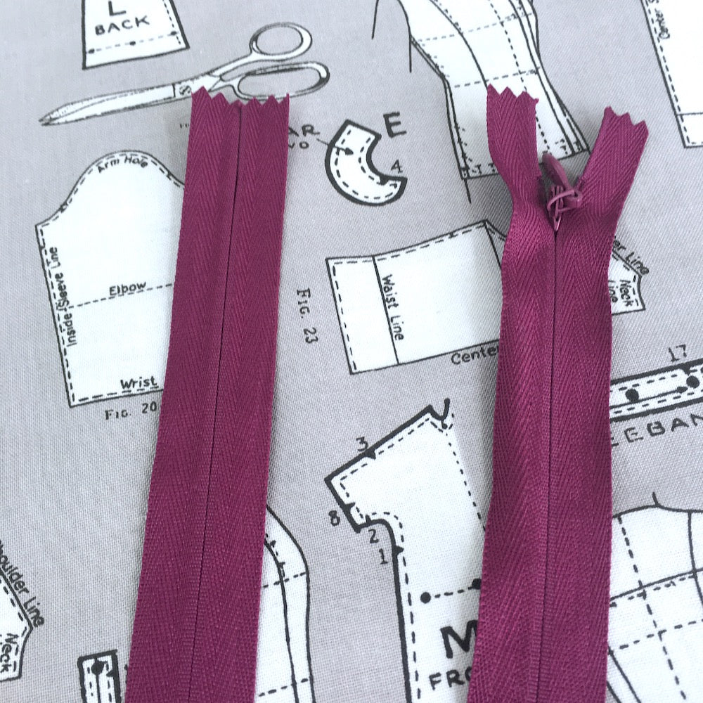 22" (55cm) Invisible Zip - Frumble Fabrics