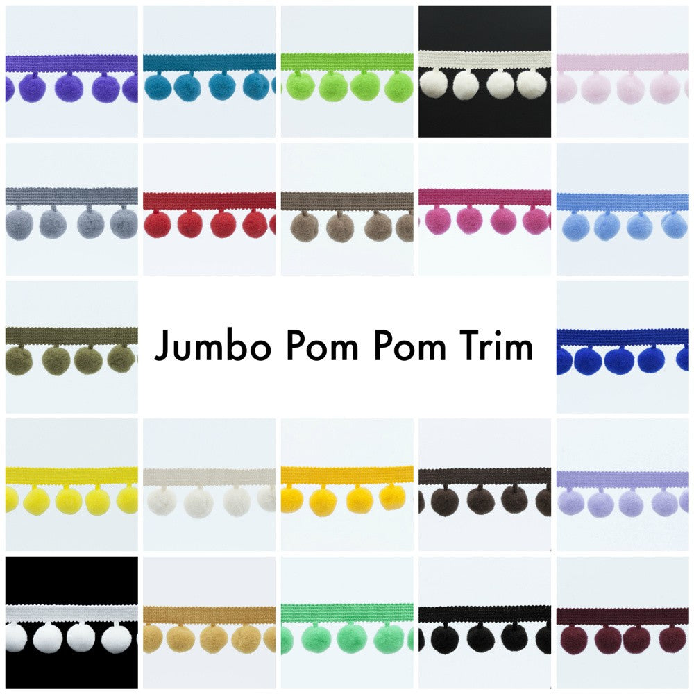 Jumbo Pom Pom Trim - Frumble Fabrics