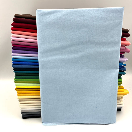 Kushion Cotton Solids Mid Weight Fabric - Powder Blue