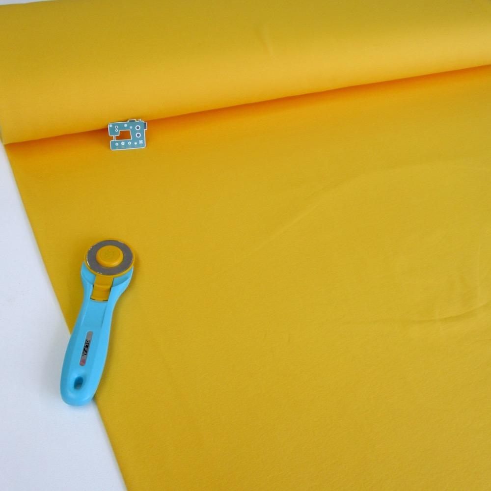 Premium Knits - French Terry - Sunny Yellow Sewing and Dressmaking Fabric