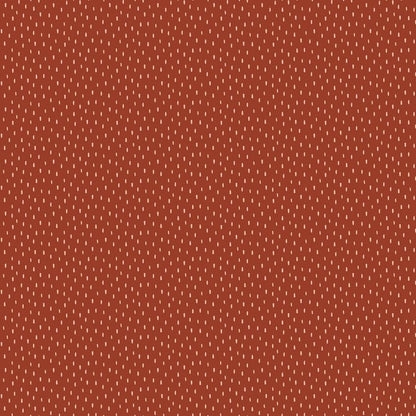 Rain Stripes - GOTS Organic Soft Sweat - Terracotta Sewing and Dressmaking Fabric