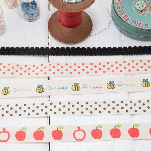 Ribbon Pack - Apple Dot Polka - Frumble Fabrics