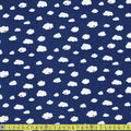 Riley Blake - Dream Cloud With Heart - Blue Sewing and Dressmaking Fabric