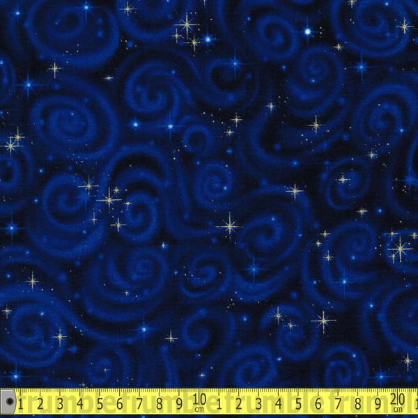 Stargazers Swirl Gold Stars - Frumble Fabrics