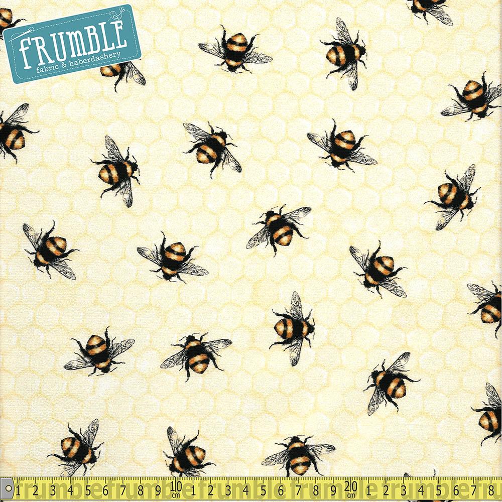 Everyday Favourites Large Bumble Bees Honey - Frumble Fabrics