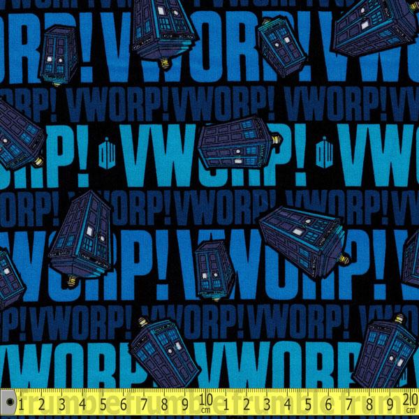 Doctor Who Worp Worp Blue - Frumble Fabrics