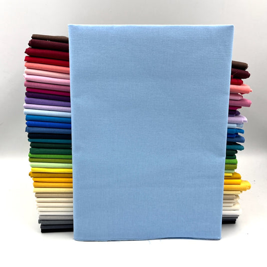 Kushion Cotton Solids Mid Weight Fabric - Sky Blue