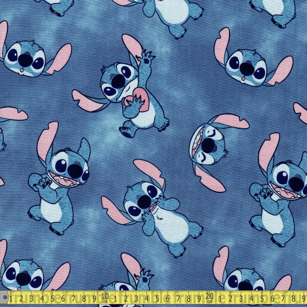 Springs Creative - Lilo and Stitch Watercolour Ground Sewing and Dressmaking Fabric