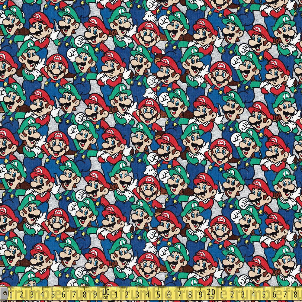 Springs Creative - Mario Luigi Packed - Multi Sewing and Dressmaking Fabric