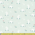 Springs Creative - Sunny Bunny All Over - Light Teal Sewing and Dressmaking Fabric