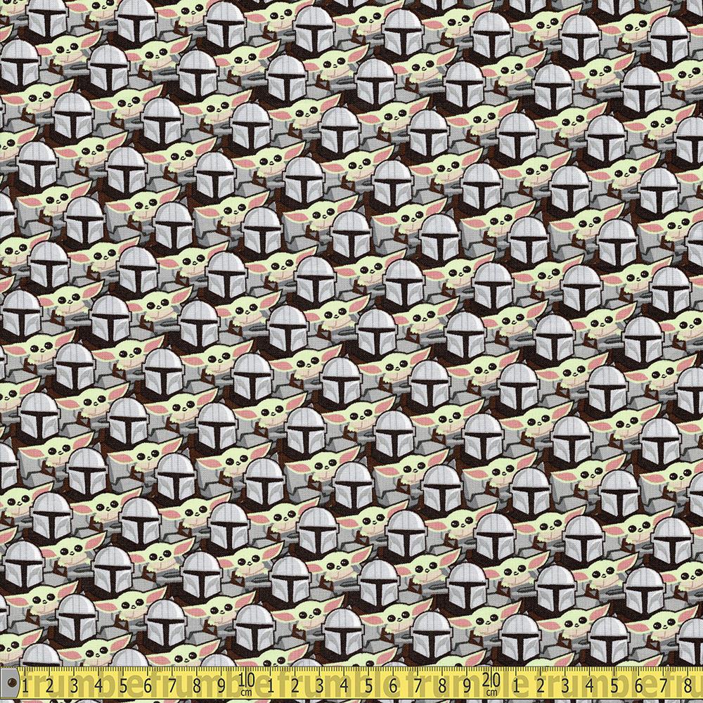 Star Wars  Mandalorian Collection - Mandalorian Stickers - Multi Sewing and Dressmaking Fabric