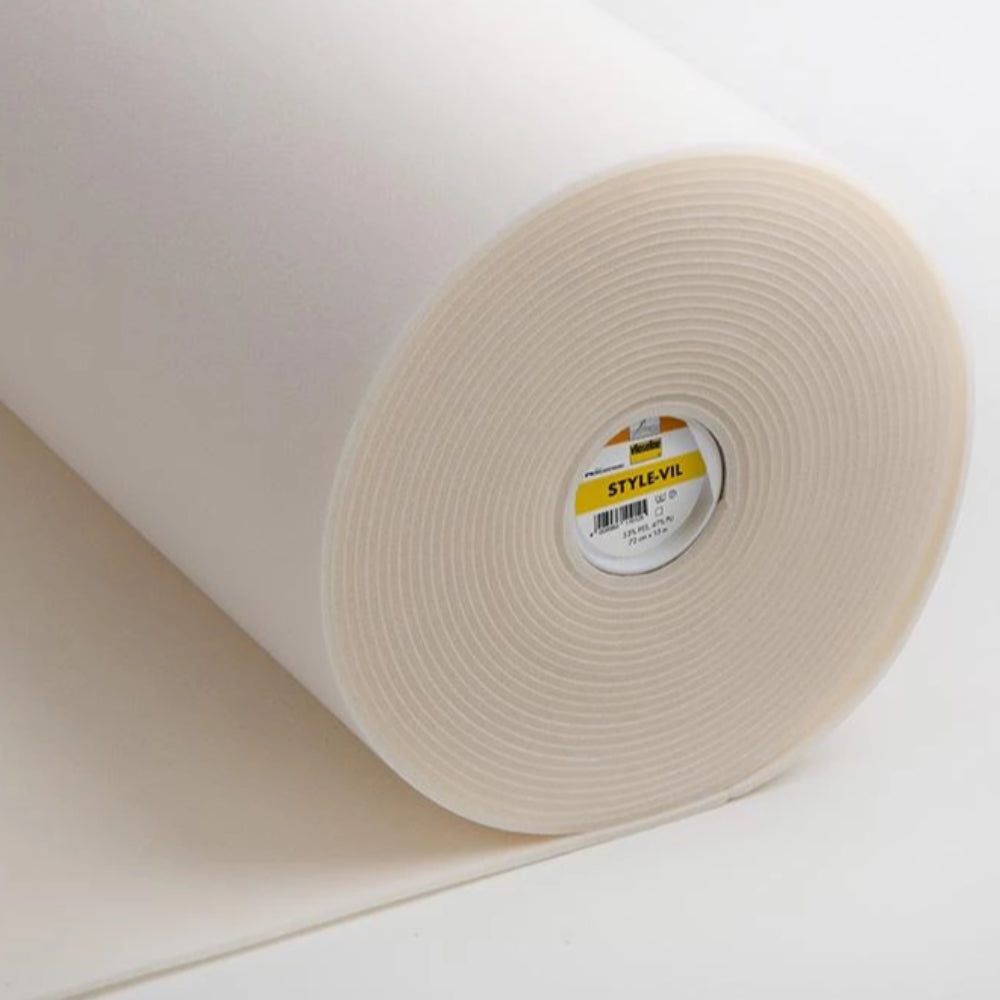 720 Style-Vil White Smooth Foamed Sew In Interlining (Per Metre) - Frumble Fabrics