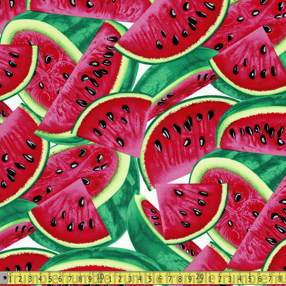 Timeless Treasures - Large Watermelon Slices - Multi Sewing and Dressmaking Fabric
