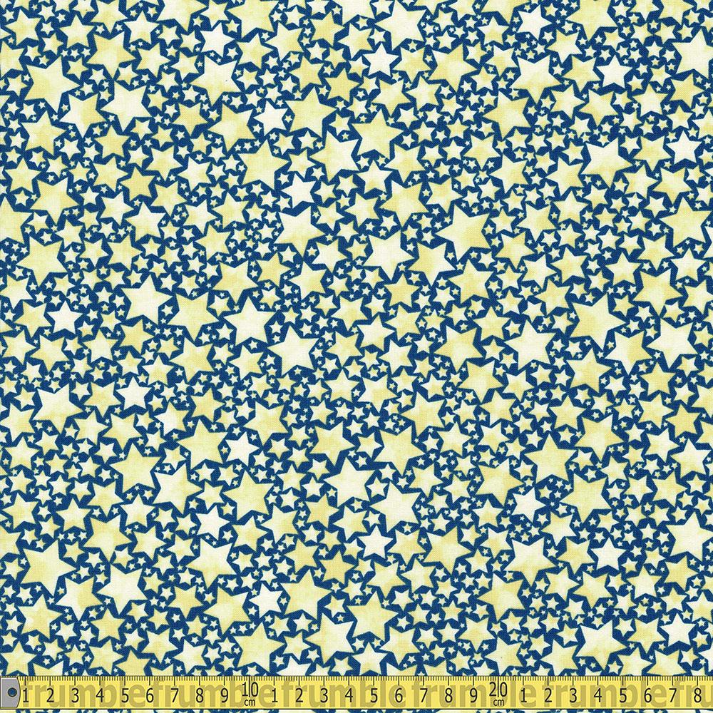 Timeless Treasures - Love You To The Moon And Back - Packed Stars Yellow Sewing and Dressmaking Fabric