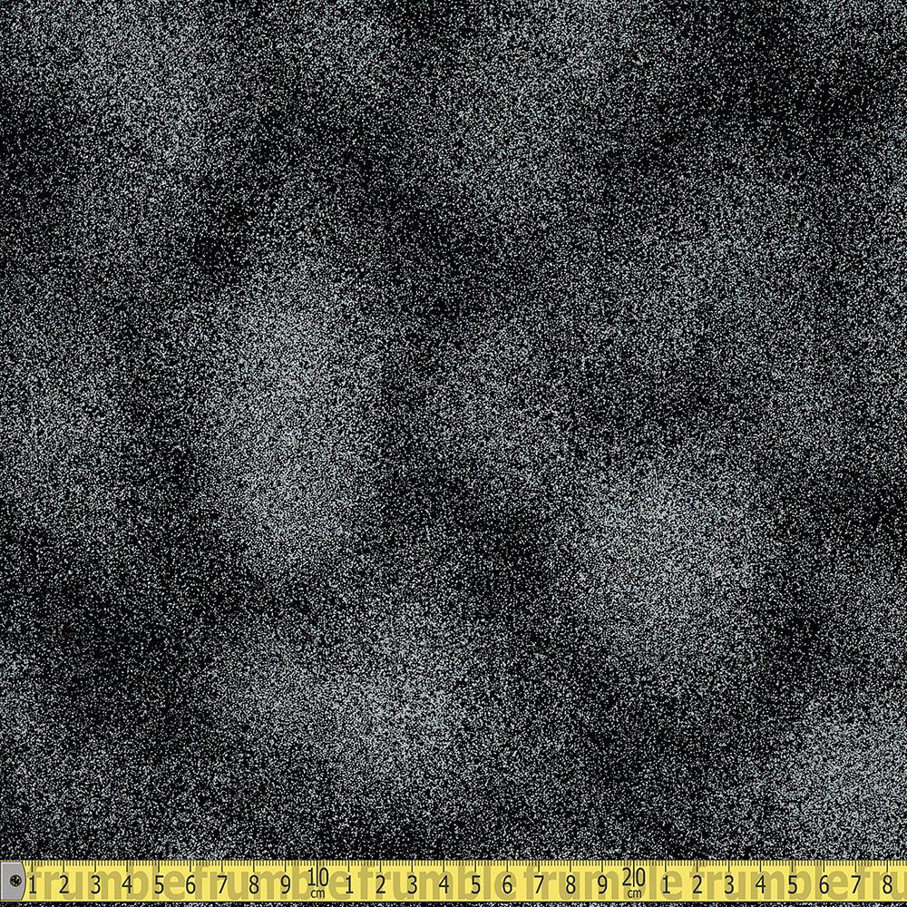 Timeless Treasures - Shimmer - Metallic Silver on Black Sewing and Dressmaking Fabric