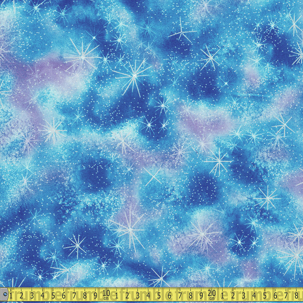 Timeless Treasures - Sparkling Sky - Sky Blue Sewing and Dressmaking Fabric