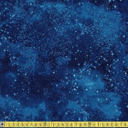 Timeless Treasures - Twinkling Night Sky - Navy Sewing and Dressmaking Fabric