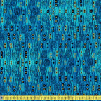 Timeless Treasures Fabric - Abstract Bejeweled Stripes - Turquoise Sewing and Dressmaking Fabric
