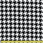 Timeless Treasures Fabric - Kitty Houndstooth - Black Sewing and Dressmaking Fabric