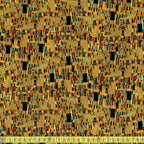 Timeless Treasures Fabric - Metallic Klimt Squares - Gold Sewing and Dressmaking Fabric