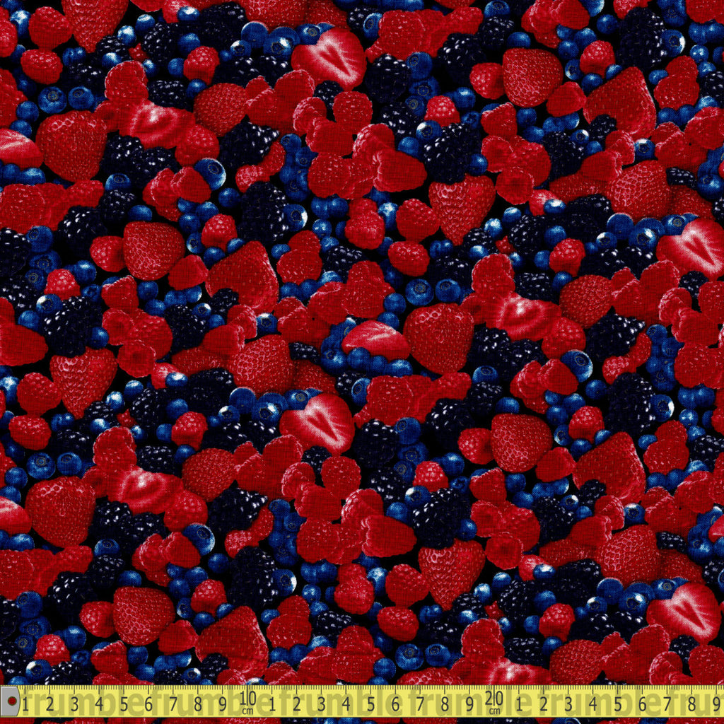 Timeless Treasures Fabric - Summer Berries - Berry Sewing and Dressmaking Fabric