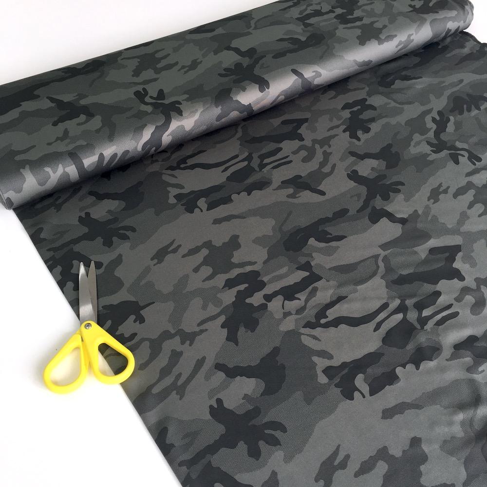 Camouflage Fit Knit Sport Technical Jersey Grey - Frumble Fabrics