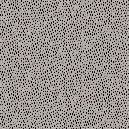 Mini Raindrops Printed Jersey Dots Grey - Frumble Fabrics