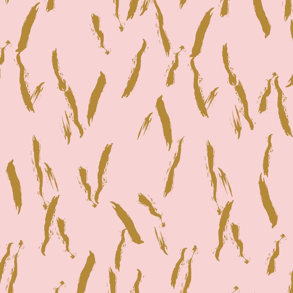 Gold Brush Strokes Super Silky Pearl Peach Light Rose - Frumble Fabrics