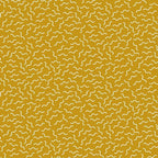 Squiggle Wiggles Double Gauze Mustard - Frumble Fabrics