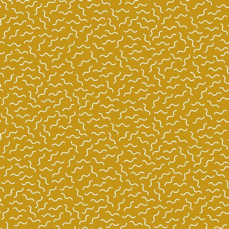 Squiggle Wiggles Double Gauze Mustard - Frumble Fabrics