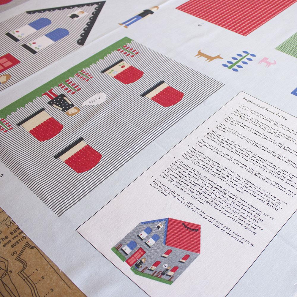 Neighbourhood House Kit 90cm Panel - Frumble Fabrics